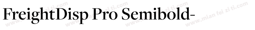 FreightDisp Pro Semibold字体转换